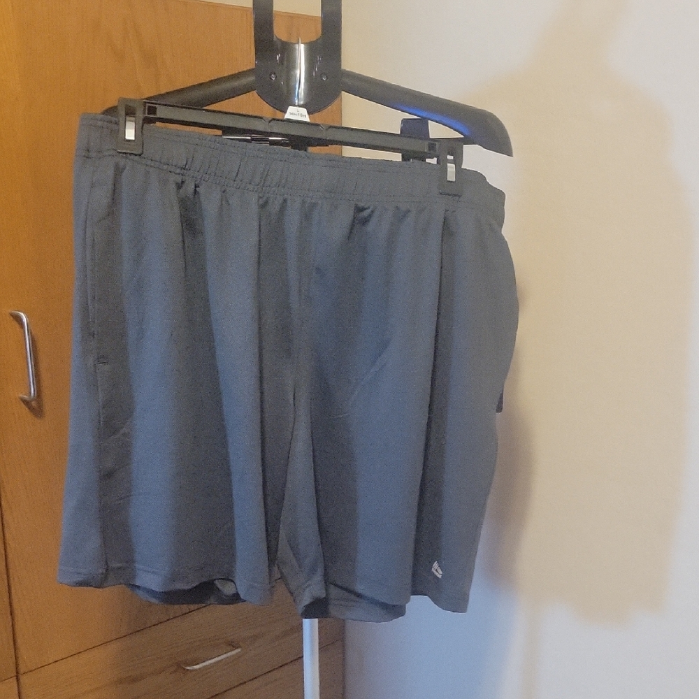 RBX Men's Athletic Shorts in Charcoal Gray